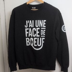 GILDAN BLACK CREWNECK SIZE MEDIUM